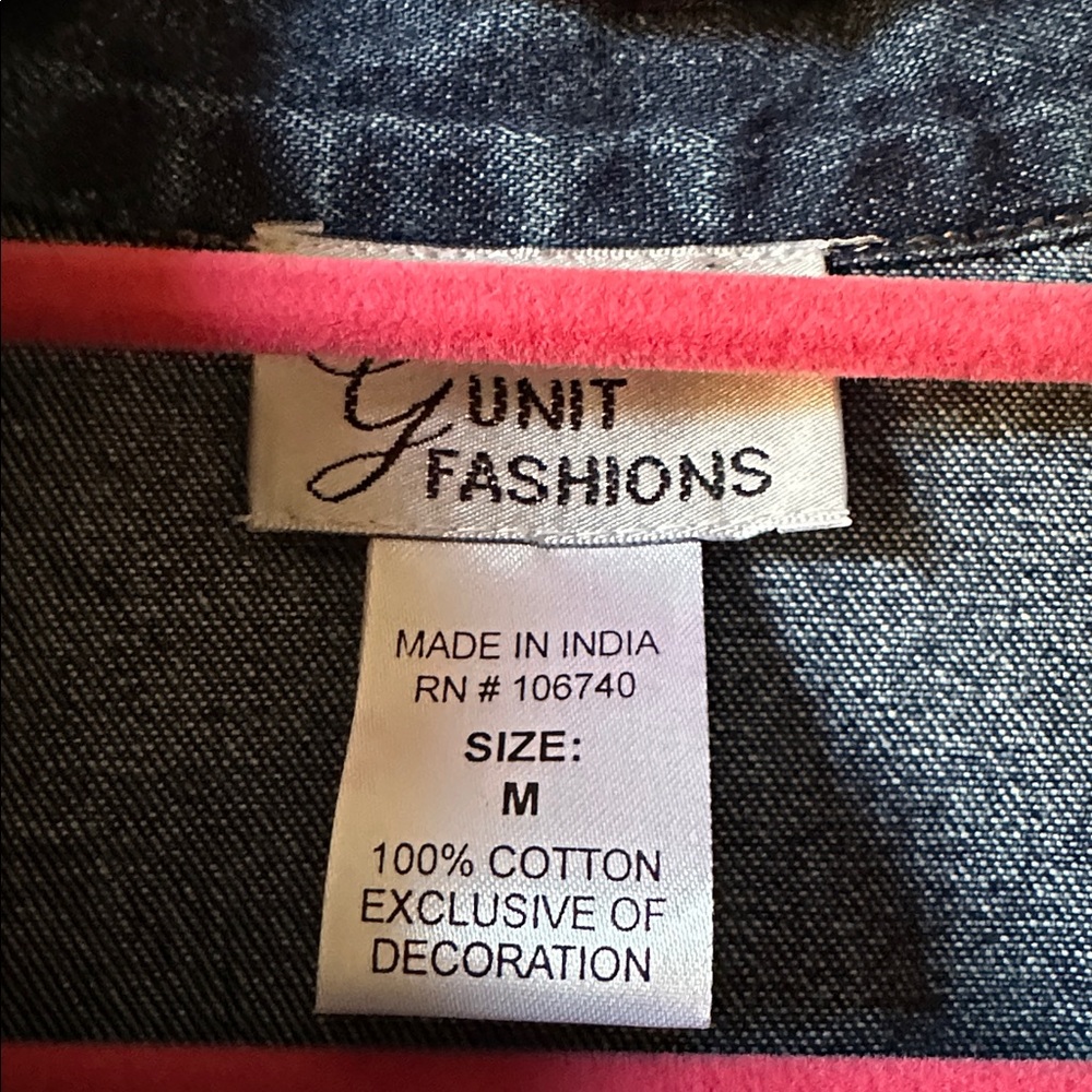 G Unit Fashions GORGEOUS embroidered denim jacket M - Picture 8 of 14